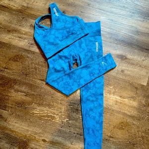 Gymshark Matching Set blue - XS